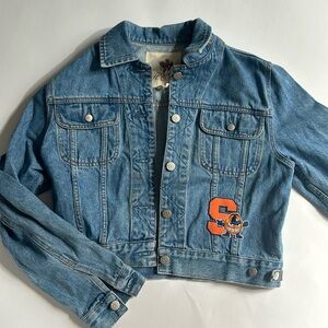 Custom Syracuse jean jacket